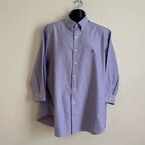 Ralph Lauren || Men’s Light purple classic fit button down shirt Sz 18 (33/37)